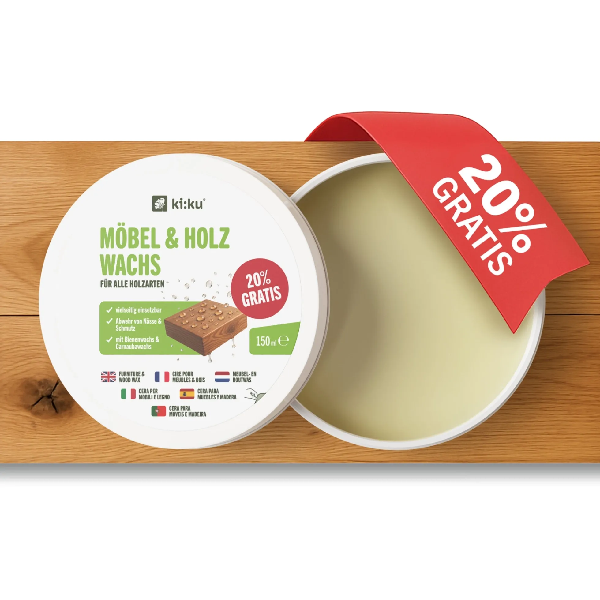 Cera Para Muebles Y Madera - Ki:ku - 150 Ml