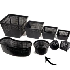 Cesta Estanque - 5 Unidades - Redonda - Ø22 Cm - Cestas Robustas