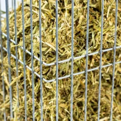 Cesta Para Hierba - Forrajera Para Aves De Corral - Comedero Antiestrés Para Gallinas - Acero Galvanizado