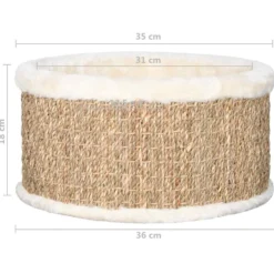 Cesta Redonda Para Gatos 36 Cm Hierba Marina