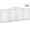 Cestas De Gaviones 30 Uds Forma Arco Hierro 300x30x100/120 Cm