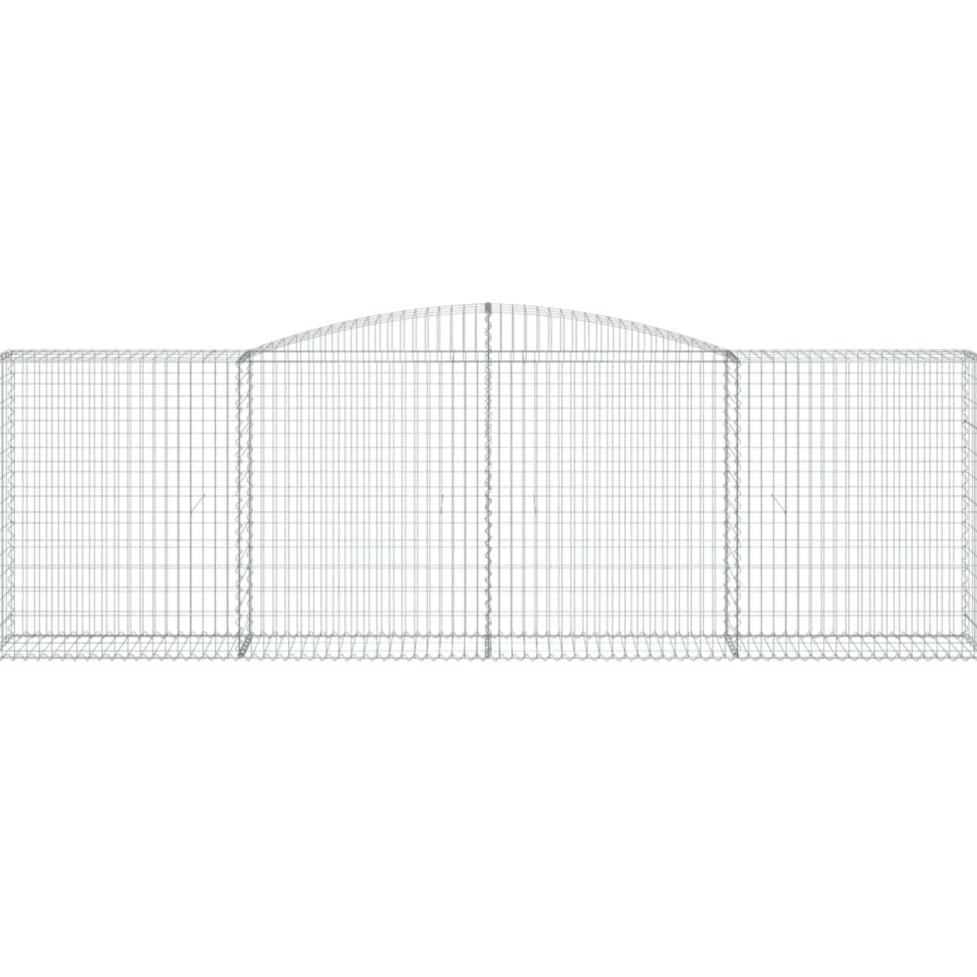Cestas De Gaviones 25 Uds Forma De Arco Hierro 400x50x120/140cm