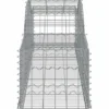 Cestas De Gaviones 30 Uds Forma De Arco Hierro 300x50x40/60 Cm