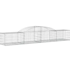 Cestas De Gaviones 30 Uds Forma De Arco Hierro 300x50x40/60 Cm