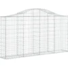 Cestas De Gaviones 5 Uds Forma De Arco Hierro 200x30x100/120 Cm