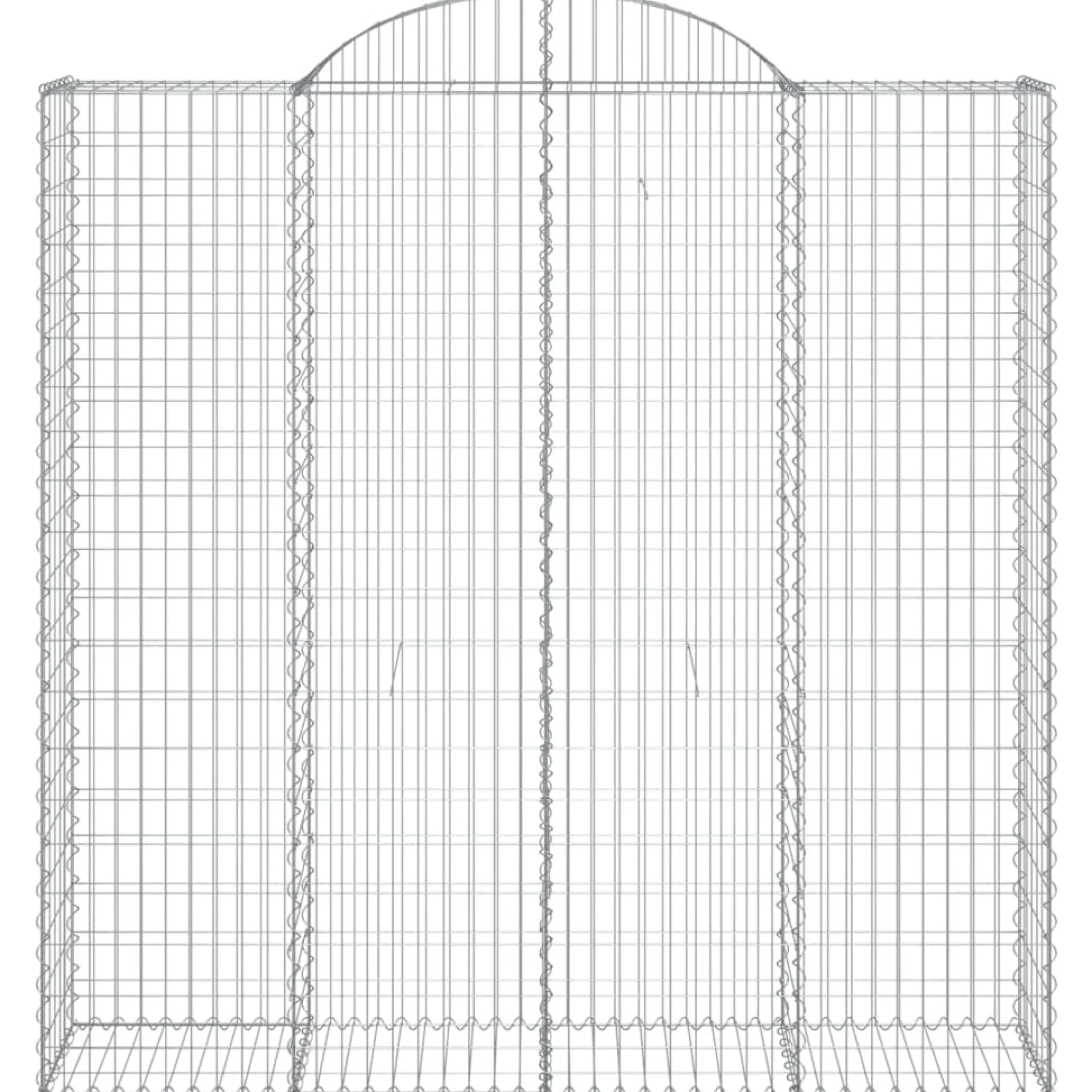 Cestas De Gaviones 3 Uds Forma De Arco Hierro 200x50x200/220 Cm