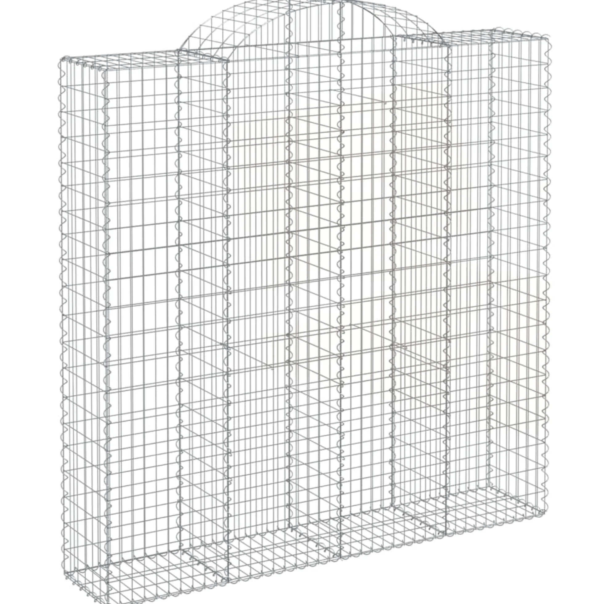 Cestas De Gaviones 3 Uds Forma De Arco Hierro 200x50x200/220 Cm