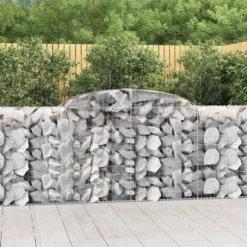 Cestas De Gaviones 13 Uds Forma De Arco Hierro 300x50x100/120cm