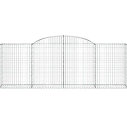 Cestas De Gaviones 13 Uds Forma De Arco Hierro 300x50x100/120cm
