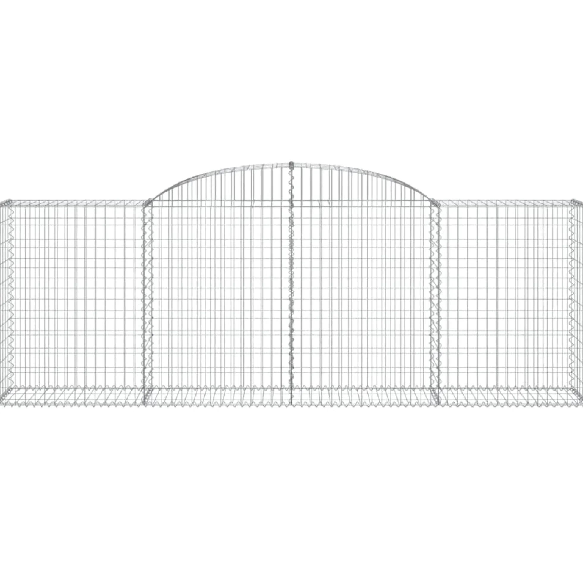 Cestas De Gaviones 13 Uds Forma De Arco Hierro 300x50x100/120cm