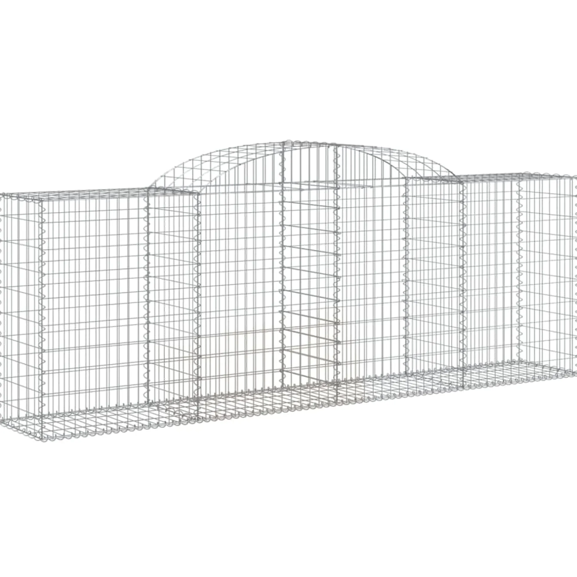 Cestas De Gaviones 13 Uds Forma De Arco Hierro 300x50x100/120cm