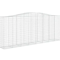 Cestas De Gaviones 6 Uds Forma De Arco Hierro 400x50x160/180 Cm