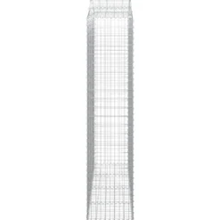 Cestas De Gaviones 6 Uds Forma De Arco Hierro 200x50x220/240 Cm