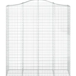 Cestas De Gaviones 6 Uds Forma De Arco Hierro 200x50x220/240 Cm