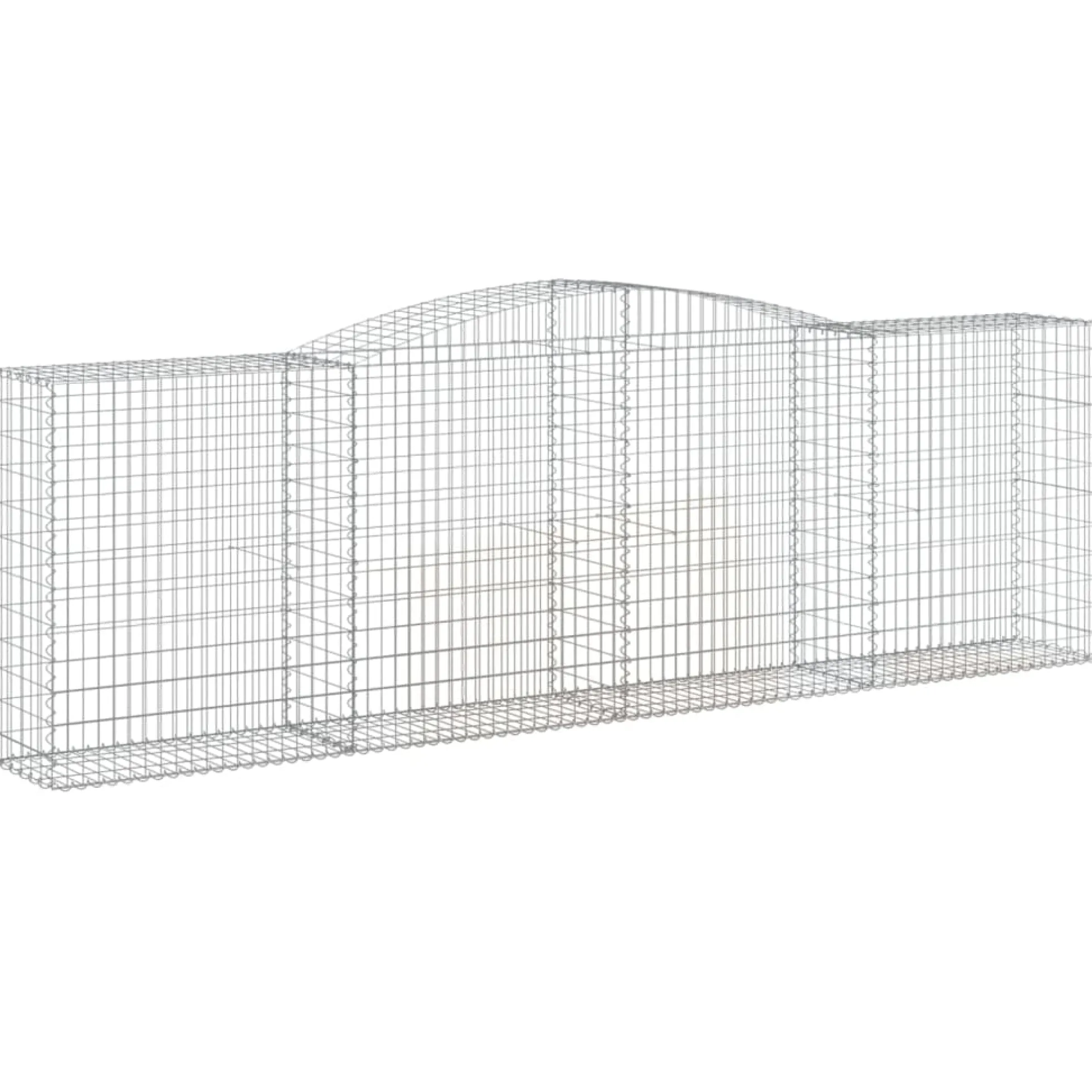 Cestas De Gaviones 20 Uds Forma De Arco Hierro 400x50x120/140cm