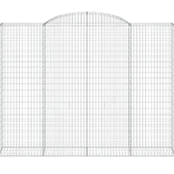 Cestas De Gaviones 5 Uds Forma De Arco Hierro 300x50x220/240 Cm