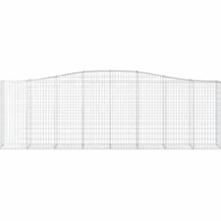 Cestas De Gaviones 5 Uds Forma De Arco Hierro 400x50x120/140 Cm