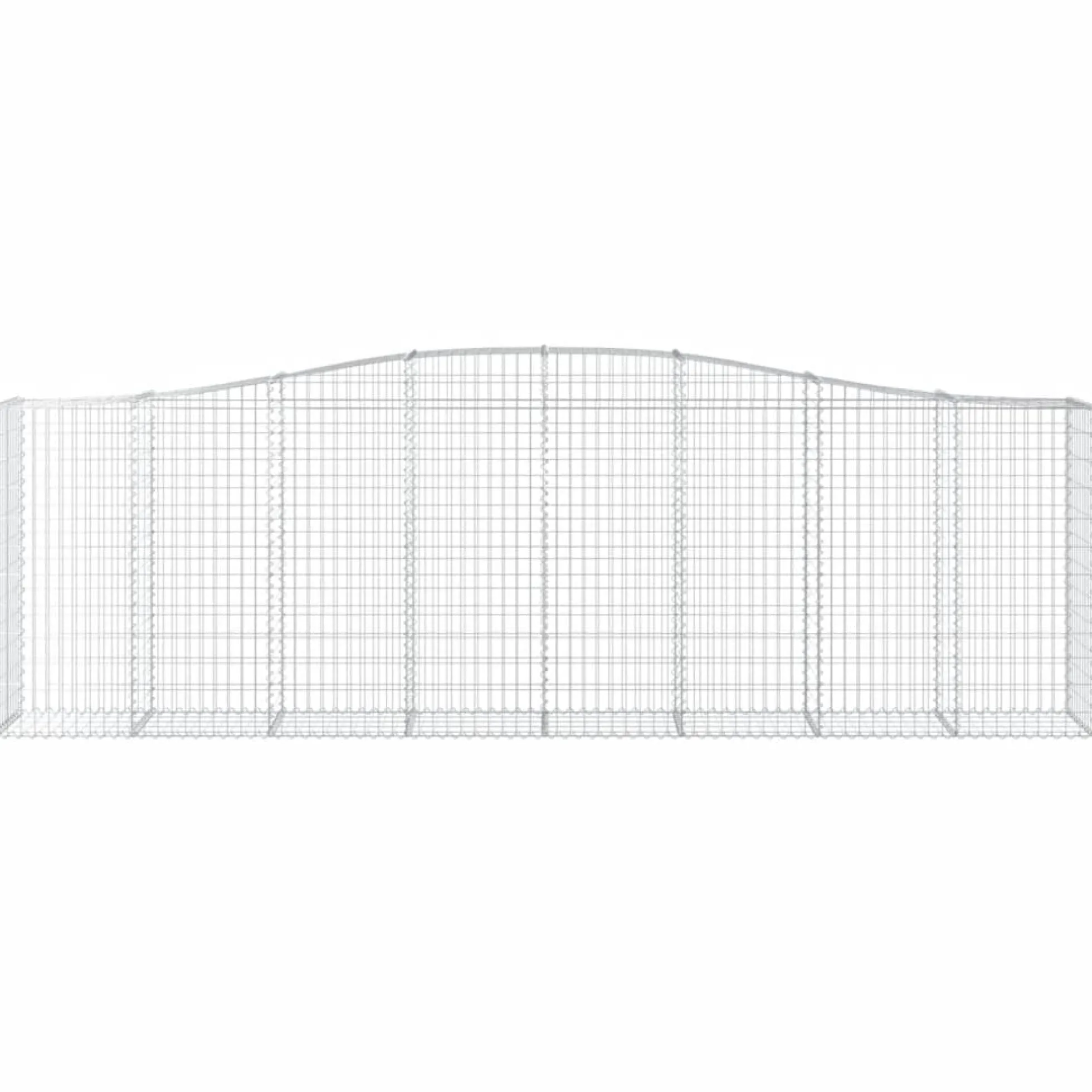 Cestas De Gaviones 5 Uds Forma De Arco Hierro 400x50x120/140 Cm