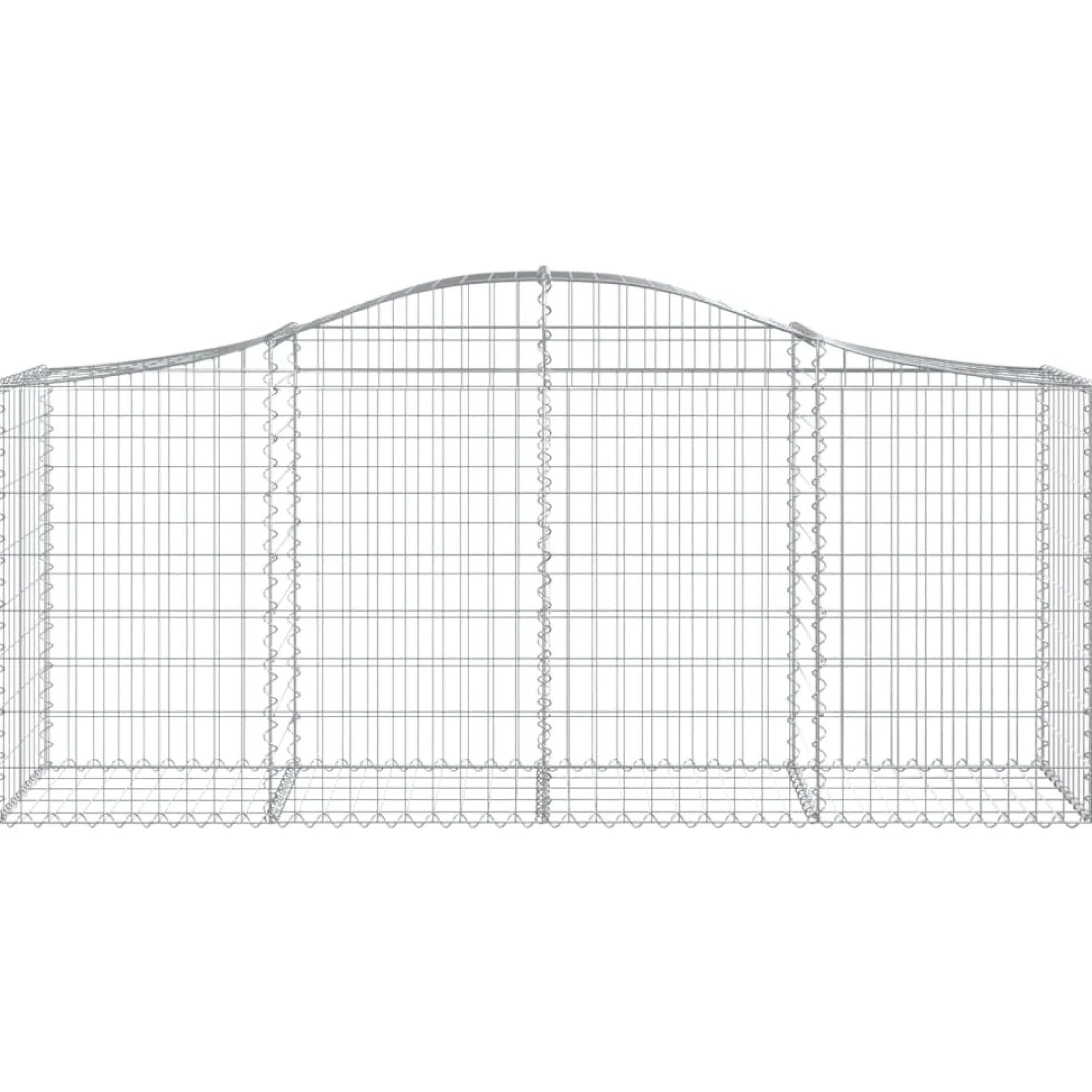 Cestas De Gaviones 13 Uds Forma De Arco Hierro 200x50x80/100 Cm