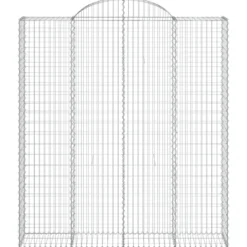 Cestas De Gaviones 14 Uds Forma De Arco Hierro 200x50x220/240cm