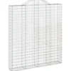 Cestas De Gaviones 4 Uds Forma De Arco Hierro 200x30x220/240 Cm