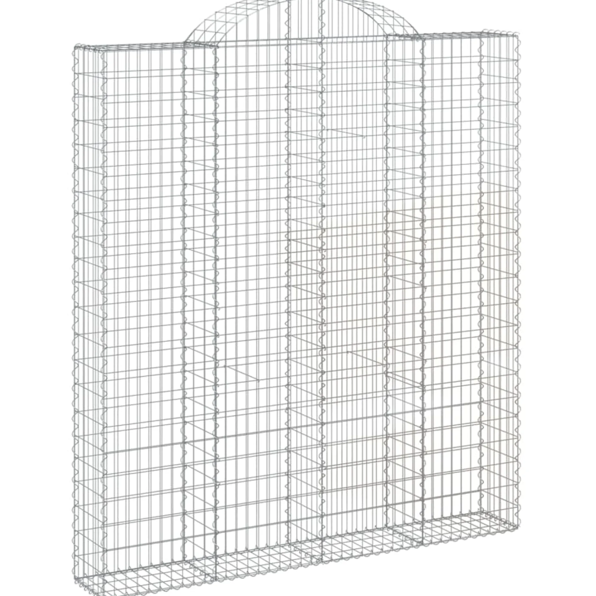Cestas De Gaviones 4 Uds Forma De Arco Hierro 200x30x220/240 Cm