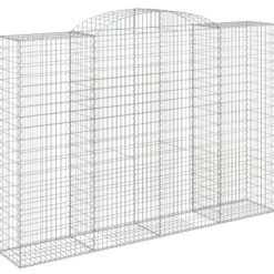 Cestas De Gaviones 10 Uds Forma De Arco Hierro 300x50x200/220cm