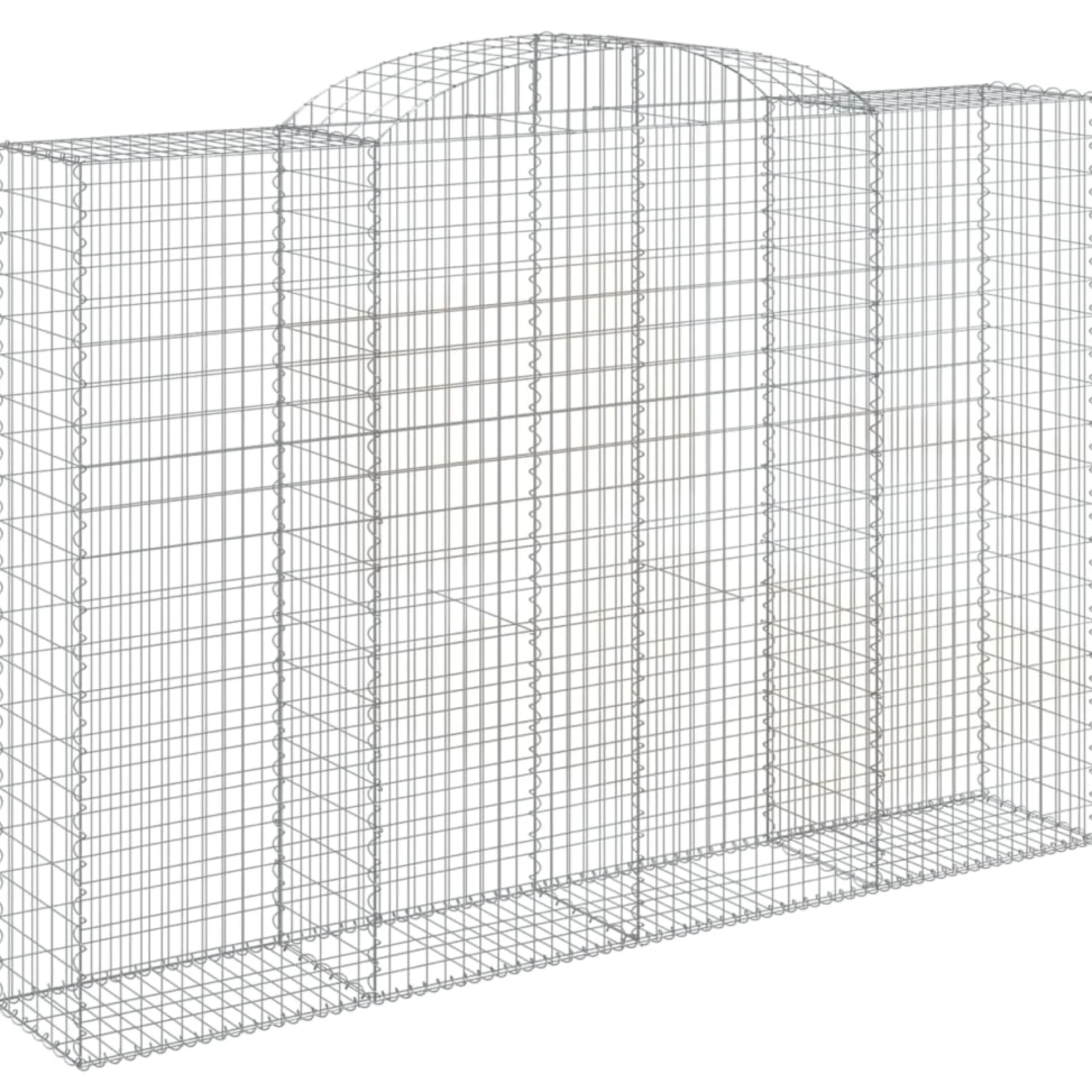 Cestas De Gaviones 10 Uds Forma De Arco Hierro 300x50x200/220cm