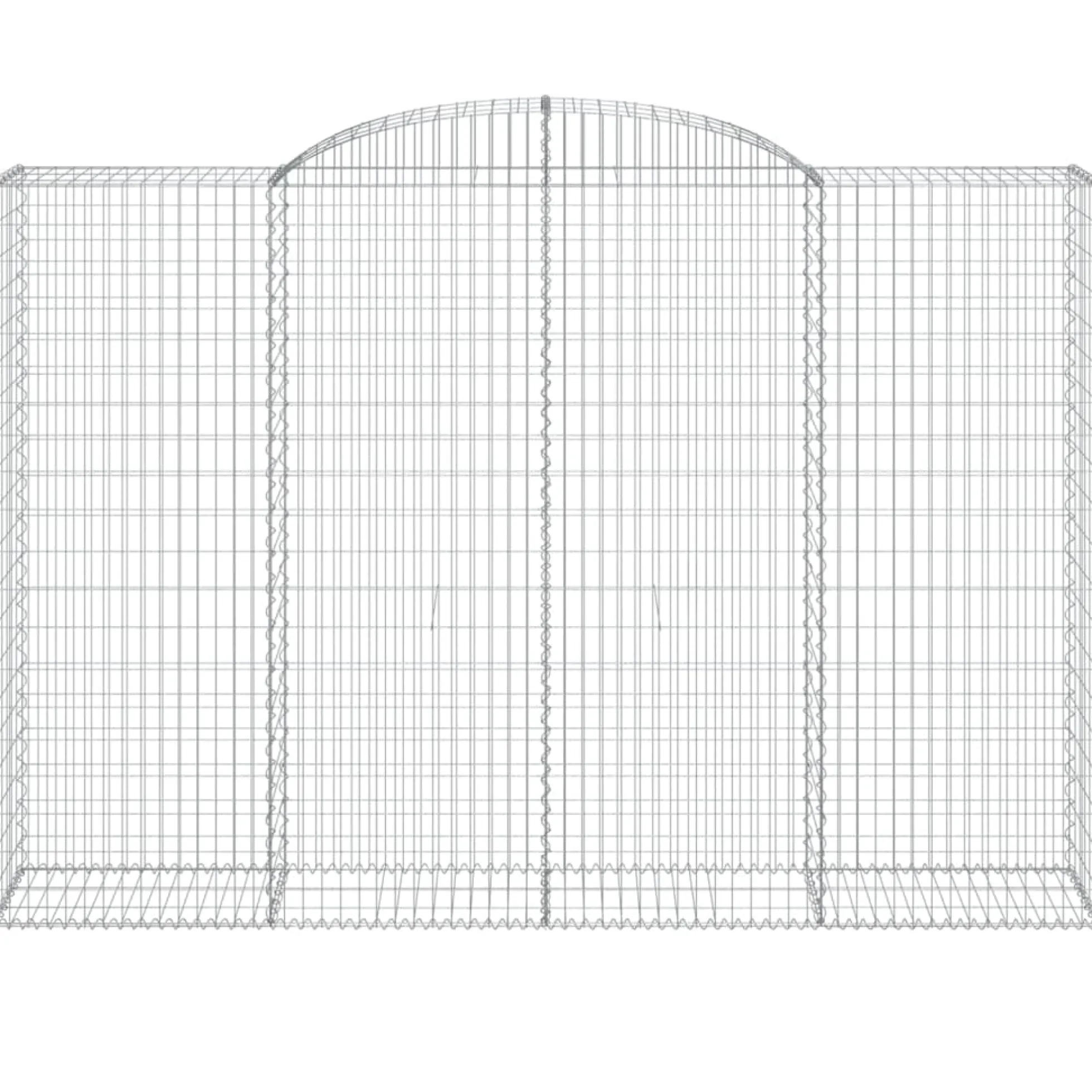 Cestas De Gaviones 10 Uds Forma De Arco Hierro 300x50x200/220cm