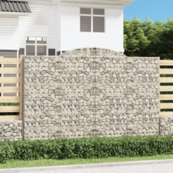 Cestas De Gaviones 10 Uds Forma De Arco Hierro 300x50x200/220cm