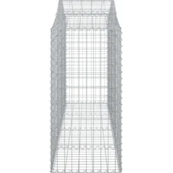 Cestas De Gaviones 25 Uds Forma De Arco Hierro 200x50x100/120cm