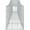 Cestas De Gaviones 2 Uds Forma De Arco Hierro 400x30x40/60 Cm