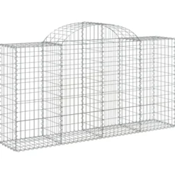 Cestas De Gaviones 15 Uds Forma De Arco Hierro 200x50x100/120cm