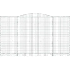 Cestas De Gaviones 15 Uds Forma De Arco Hierro 400x50x220/240cm