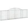 Cestas De Gaviones 8 Uds Forma De Arco Hierro 300x30x80/100 Cm