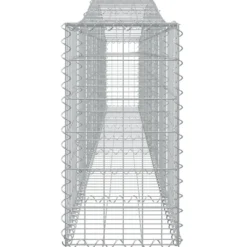 Cestas De Gaviones 10 Uds Forma De Arco Hierro 400x30x60/80 Cm