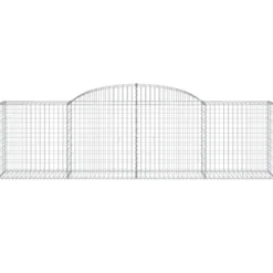 Cestas De Gaviones 20 Uds Forma De Arco Hierro 300x50x80/100 Cm