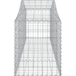 Cestas De Gaviones 13 Uds Forma De Arco Hierro 200x50x60/80 Cm