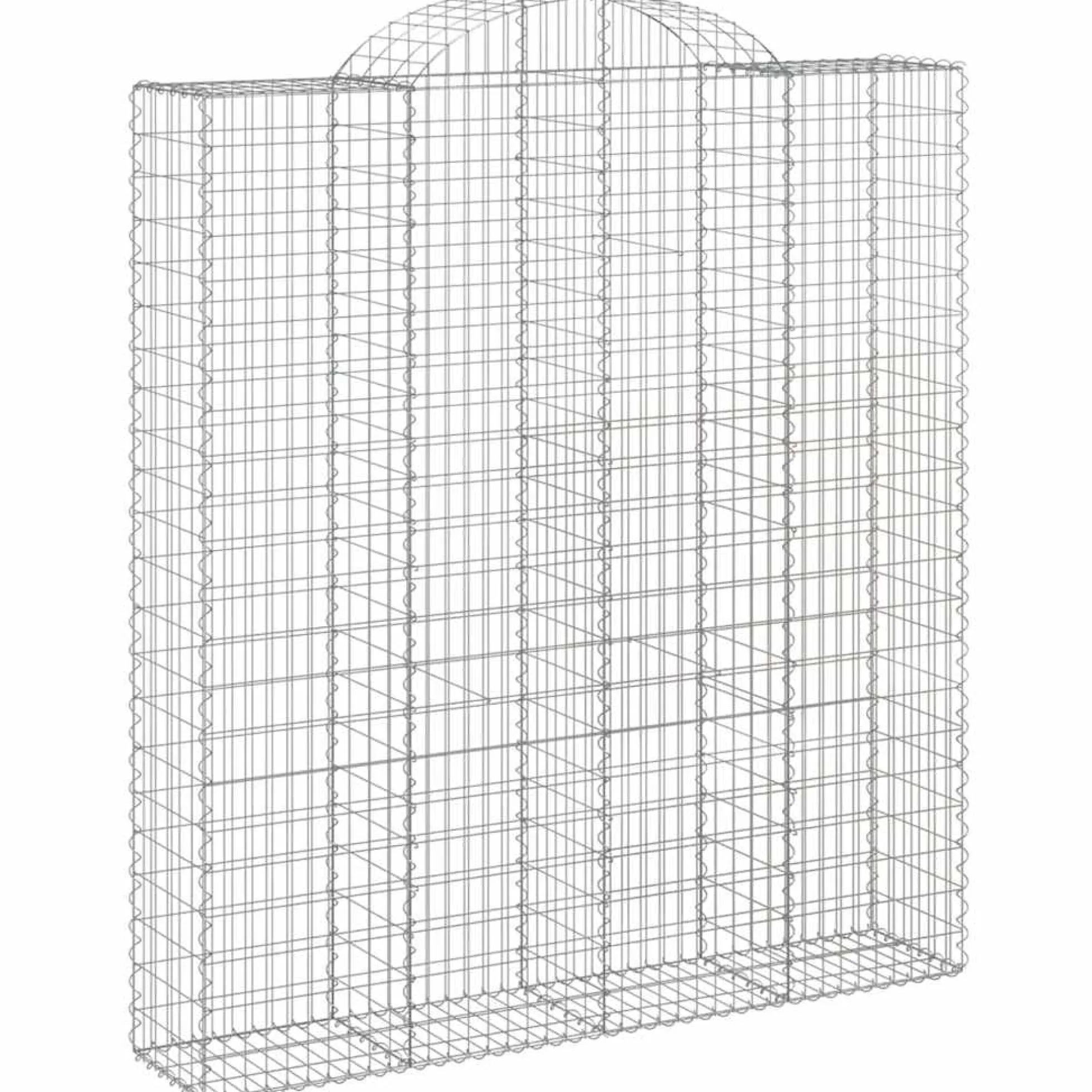 Cestas De Gaviones 20 Uds Forma De Arco Hierro 200x50x220/240cm