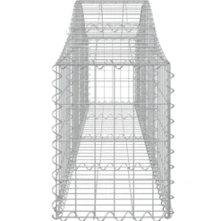 Cestas De Gaviones 6 Uds Forma De Arco Hierro 200x30x40/60 Cm