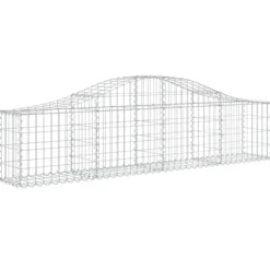 Cestas De Gaviones 6 Uds Forma De Arco Hierro 200x30x40/60 Cm