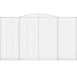 Cestas De Gaviones 7 Uds Forma De Arco Hierro 400x30x220/240 Cm