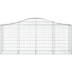 Cestas De Gaviones 25 Uds Forma De Arco Hierro 200x50x80/100 Cm