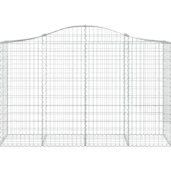 Cestas De Gaviones 4 Uds Forma De Arco Hierro 200x50x120/140 Cm