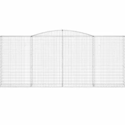 Cestas De Gaviones 25 Uds Forma De Arco Hierro 400x50x160/180cm