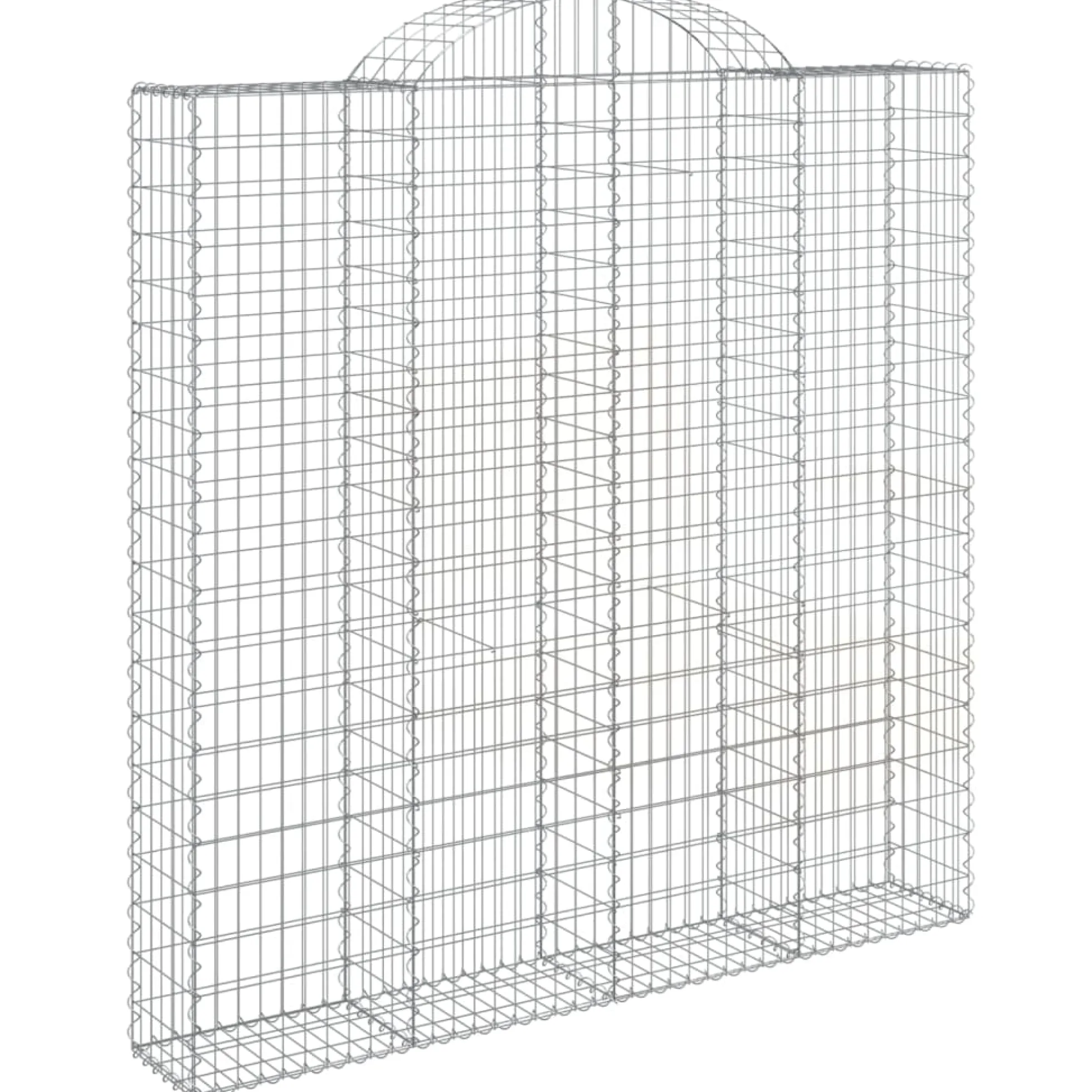 Cestas De Gaviones 2 Uds Forma De Arco Hierro 200x30x200/220 Cm