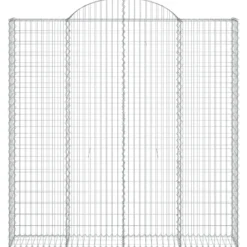Cestas De Gaviones 2 Uds Forma De Arco Hierro 200x30x200/220 Cm