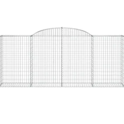 Cestas De Gaviones 5 Uds Forma De Arco Hierro 300x50x120/140 Cm