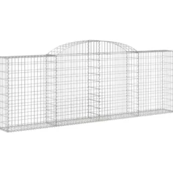 Cestas De Gaviones 5 Uds Forma De Arco Hierro 300x30x100/120 Cm