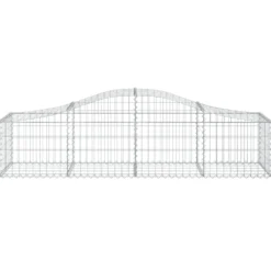 Cestas De Gaviones 40 Uds Forma De Arco Hierro 200x50x40/60 Cm
